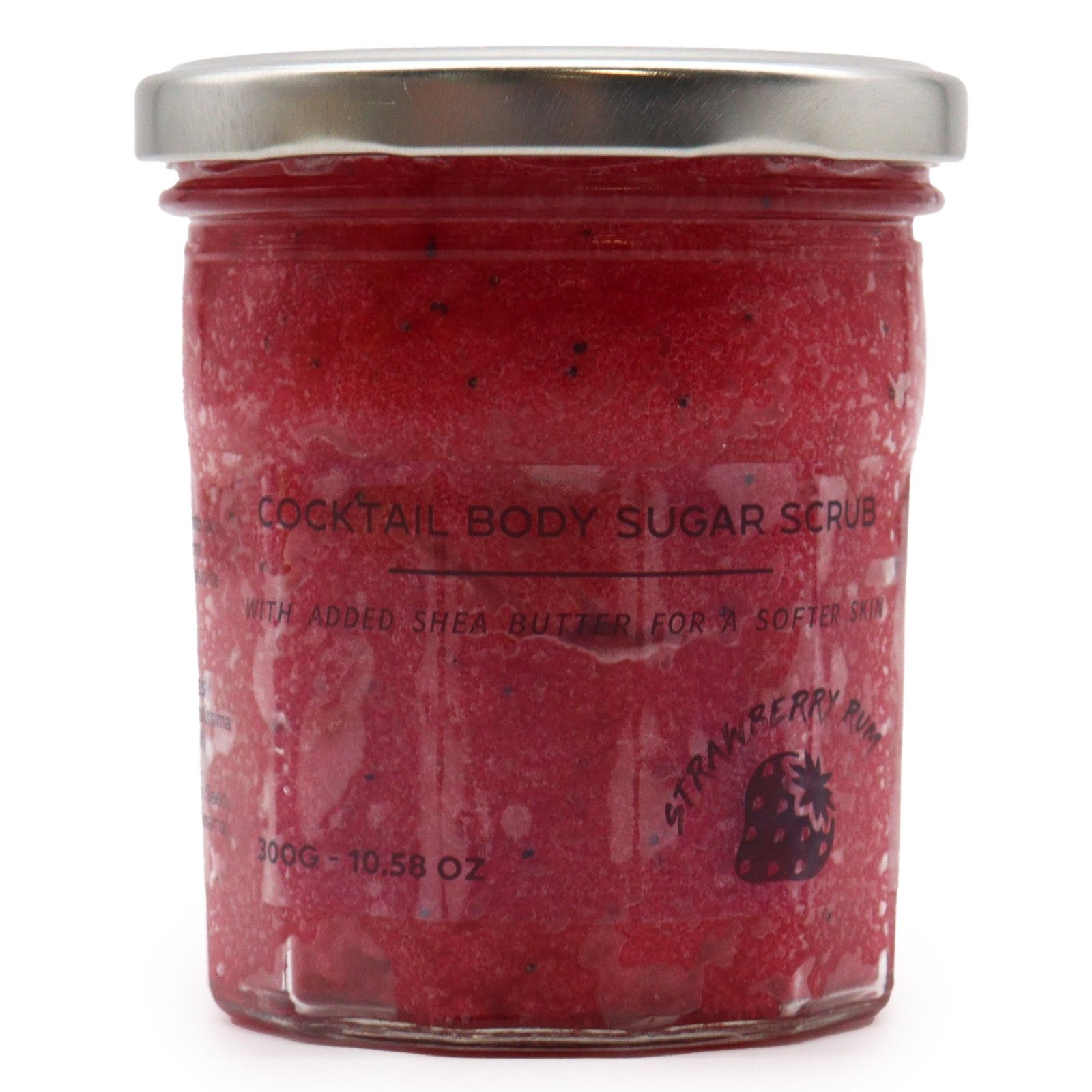 Exfoliante corporal de azĂșcar perfumado - Ron de fresa 300g - Imagen 2